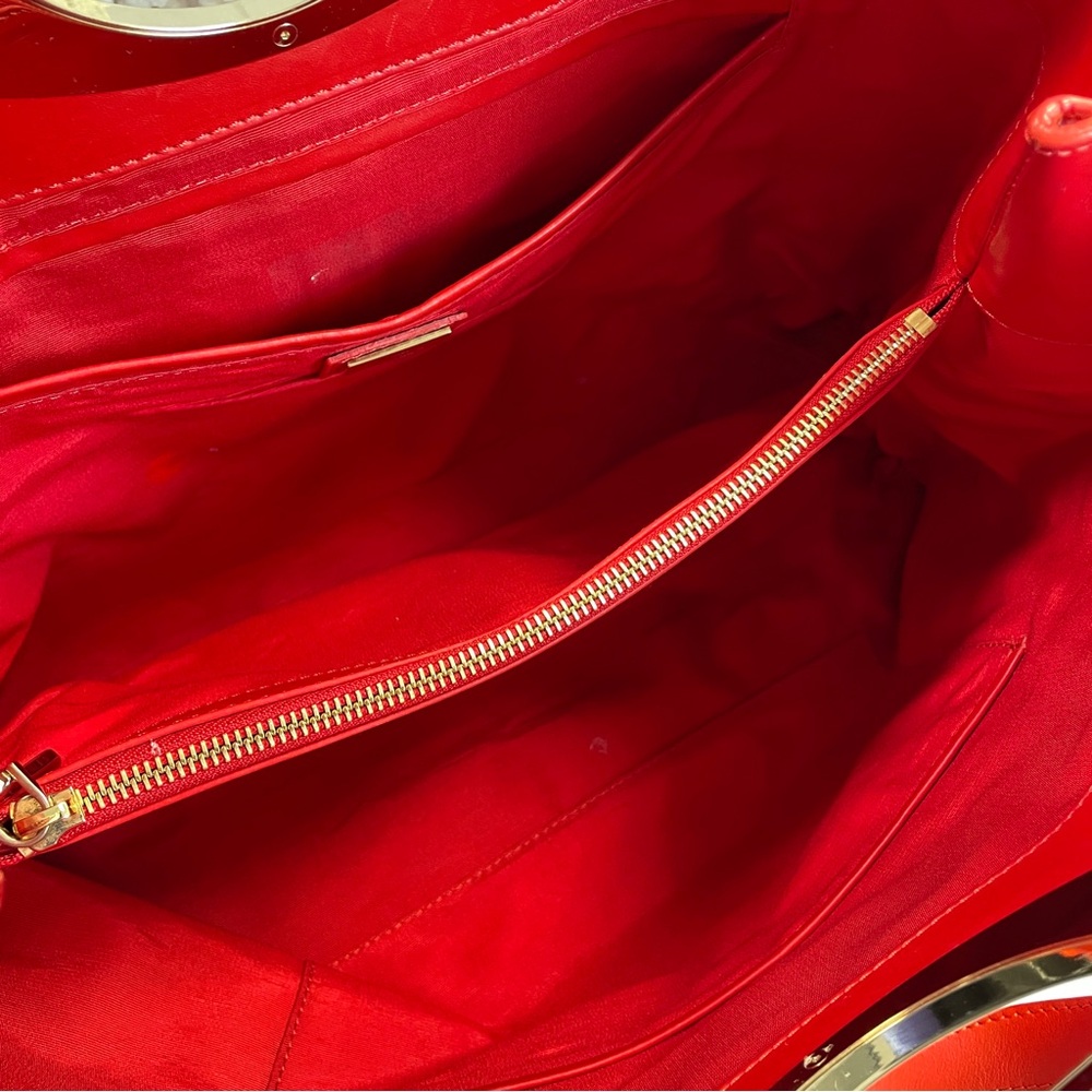 Christian Louboutin Red Leather Tote Bag - Picture 6 of 13